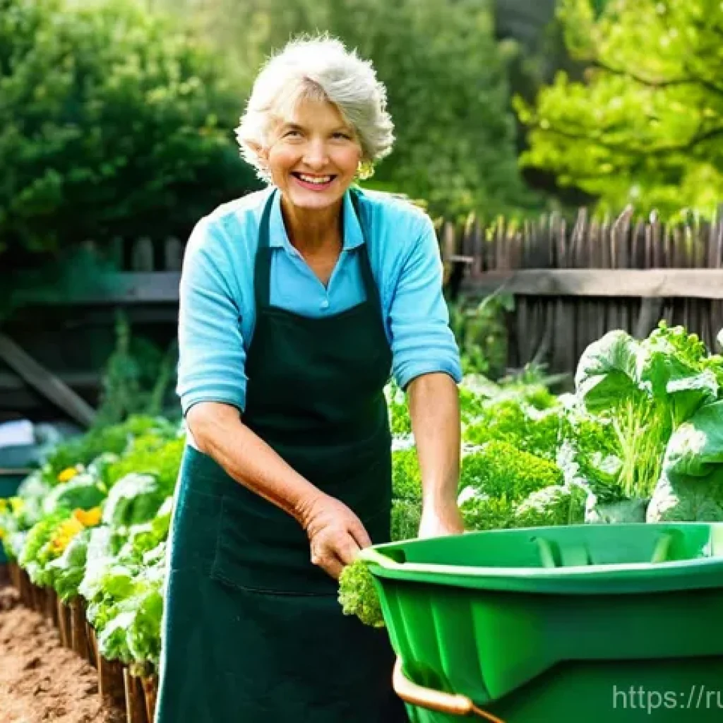 정원 텃밭 친환경 농약 추천 - **A Rustic Organic Garden with Homemade Solutions:** A warm, inviting scene of a flourishing organic...